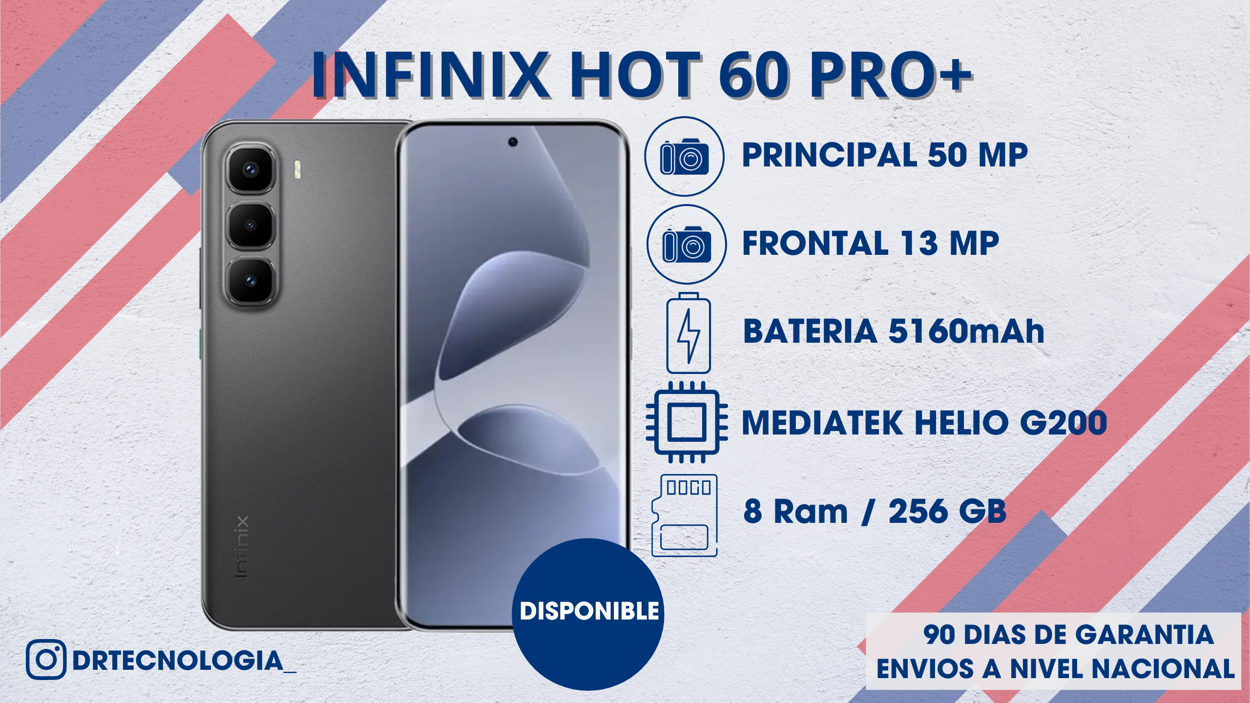 TELEFONO INFINIX HOT 60 PRO+ 8/56GB  